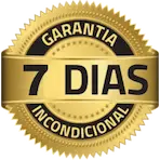 Logo com texto 7 dias de garantia